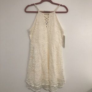 NWT Lace Halter Dress